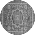 thumbnail image 1 of Ahgly Company Indoor Round Abstract Gray Modern Area Rugs, 4' Round, 1 of 4