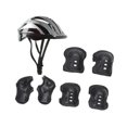 thumbnail image 2 of Conjunto de rodilleras para casco de bicicleta perfecl casco deportivo para niños Negro, 2 of 8