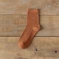 thumbnail image 1 of Women's Spring And Autumn All Cotton Solid Color Comfortable And Breathable Stacked Socks Autumn Socks, 1 of 3
