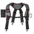 thumbnail image 2 of Gel Construction Work Suspender Tool Belt Suspenders with Gel shoulder pad Detachable Phone Holder (Trigger Snap Hook with Red Color), 2 of 9