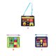 thumbnail image 5 of Vogacara Tablero ocupado para bebés, aprendizaje educativo, tablero sensorial para niños, hebilla de entrenamiento, juguete para niños pequeños, Juguetes Educativos 3# Vogacara FN000561-03, 5 of 6