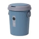 thumbnail image 1 of QTBIUQ - Papelera de baño de gran capacidad con tapa, 6 l, redonda, gruesa, color azul, 1 of 8