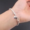 thumbnail image 4 of Pulsera de cuerda trenzada para hombre y mujer, de Plata de Ley 925 de alta calidad, 4MM, joyería de moda, 4 of 4