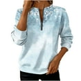 thumbnail image 5 of AUNVITO Women's Long Sleeve Round Neck Sweatshirt Loose Fit Casual and Comfortable Style, 5 of 5