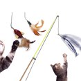 thumbnail image 3 of Cat Teaser Toy Creative Scalable Fishing Rod Cat Training Toy Pet Playing Toy, 3 of 8