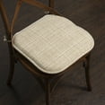 thumbnail image 3 of Aria Memory Foam Non-Slip Chair Cushion Pad with Ties 4 Pack - Multi Beige, 3 of 6