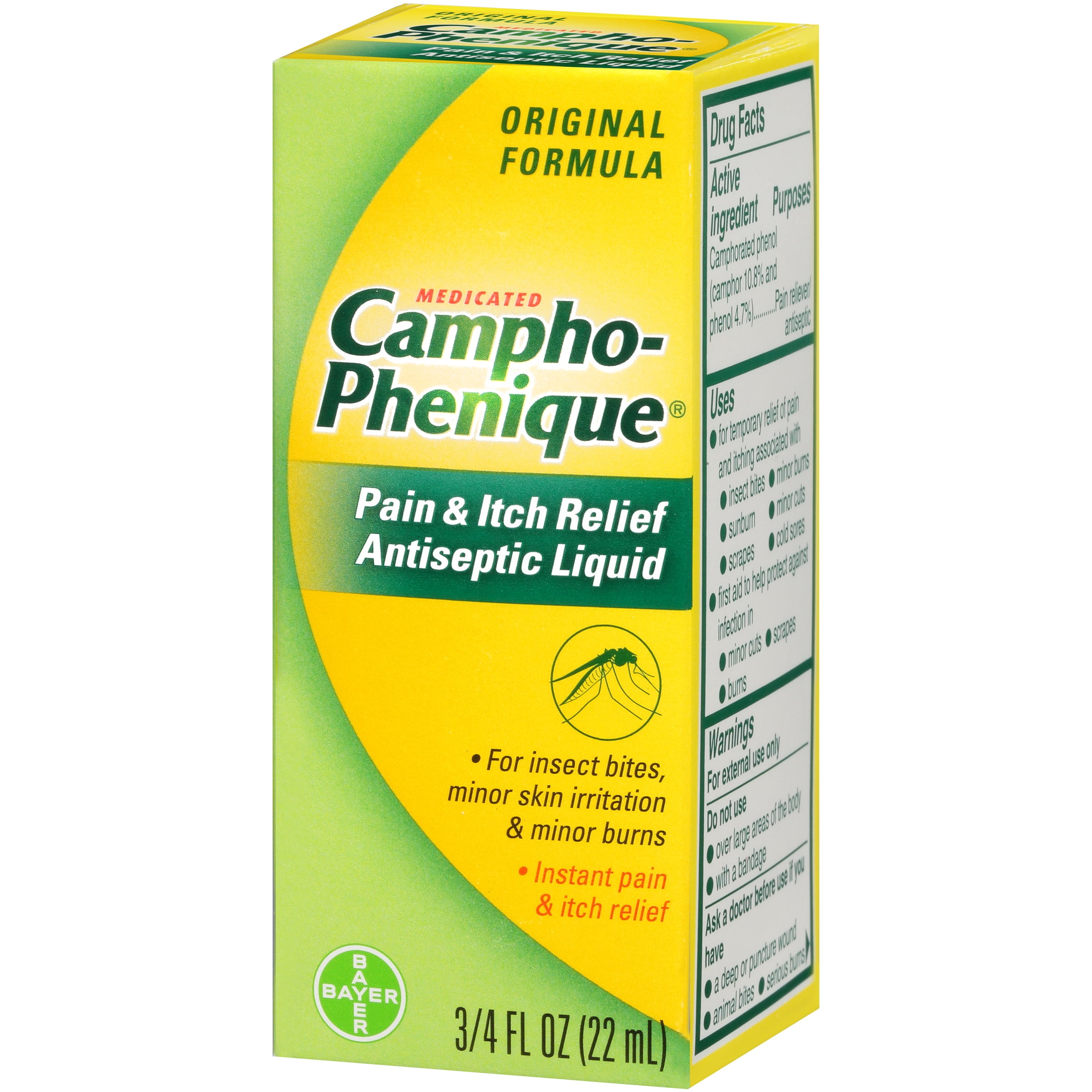 Campho-Phenique Medicated Pain & Itch Relief Antiseptic Liquid, 0.75 fl oz