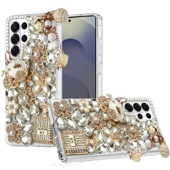 For Samsung s26 Ultra Full Diamond with Ornaments Case Cover - Ultimate Multi Ornament