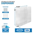 thumbnail image 2 of Dispensador de guantes Stock Your Home, doble soporte de pared acrílico, 2 of 7