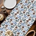 thumbnail image 2 of Blue Pumpkin Table Runner, Autumn Thanksgiving Kitchen Dining Table Decoration for Home Party Decor 13x90 Inches, 2 of 9