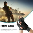 thumbnail image 2 of Pesca Guantes de pesca con corte de 3 dedos Guantes de pesca con protección solar antideslizantes (negro) Tmvgtek Para Estrenar, 2 of 9