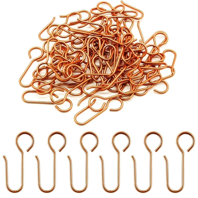60 ganchos para riel de cortina en forma de S, ganchos de metal para cortina de ducha, ganchos de alambre para riel de cortina de techo, riel de cortina de ducha, cortinas de cama colgantes
