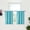 Aqua-29"W x 36"L (Pack of 2), variant on Aqua 29"W x 36"L (Pack of 2) Cafe Curtains for Bathroom Kitchen Windows