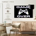 thumbnail image 5 of Elephant Stock Game Over Glitch Wall Art - Horizontal Canvas Wall Art - Living Room Wall Decor - Hobbies And Lifestyle Canvas - Black And White Decor - 24" x 16", 5 of 8