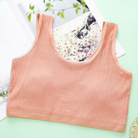 ATOGUTA Girls  Cropped Bra Intimates Girls  Cami Training Bra Girls Sports Bralette for Little Girls