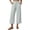 AH08_Light Gray, variant on Lumtrix Womens Cotton Linen Wide Leg Pants Casual Zipper Front Summer Cropped Trousers Dressy Pants with Pockets Dark Gray M