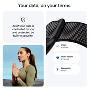 Google Fitbit Air - Screenless Fitness and Health Tracker - Personalized AI-Powered Coaching - Fog - One Size