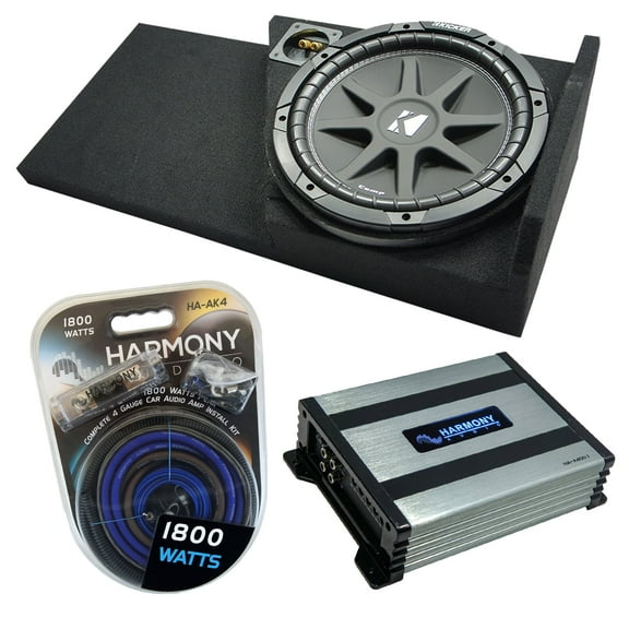 2014-2018 Chevy Silverado Double Cab Kicker Comp C12 Single 12 Sub Box HA-A400.1