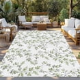 thumbnail image 2 of Green Leaves Outdoor Rug for Patio/Deck/Porch, Non-Slip Large Area Rug 5 x 8 Ft, Summer Botanical Elegant Farmhouse Indoor Outdoor Rugs Washable Area Rugs, Reversible Camping Rug Carpet Runner, 2 of 8