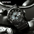 thumbnail image 6 of SANDA 2022 New Men Watches Top Brand 50M Waterproof Military Wristwatch LED Alarm Clock Sport Watch Male relogios masculino 3131, 6 of 6