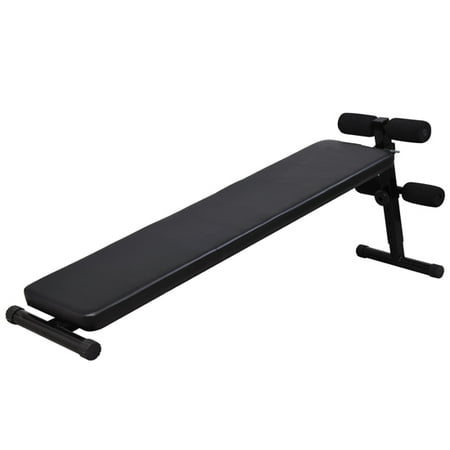 Soozier Portable Universal Decline Sit Up Bench Black Walmart