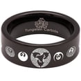 thumbnail image 5 of Japanese Crane Tungsten Carbide Ring, 5 of 9