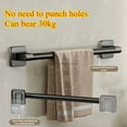 thumbnail image 4 of Wall Mounted Towel Rack Bathroom Storage Rack No Drilling Bathroom Horizontal Bar Towel Rack Kitchen Bathroom Accessories, 4 of 10