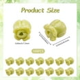 thumbnail image 2 of 1 Box 100Pcs Carved Beads 3D Flower Beads Yellow Green Artificial Tulip Floral Small Two Tone Dyed Coral Smooth Loose Spacers Findings, 2 of 7