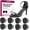 Black, variant on Welnove Metatarsal Pads Foam Cushion for Ball of Foot Pain Relief, 4 Pair, Black