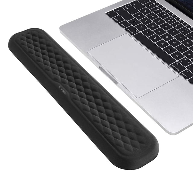 Reposamuñecas para teclado Vaydeer Memory Foam, 14.17 pulgadas, color negro