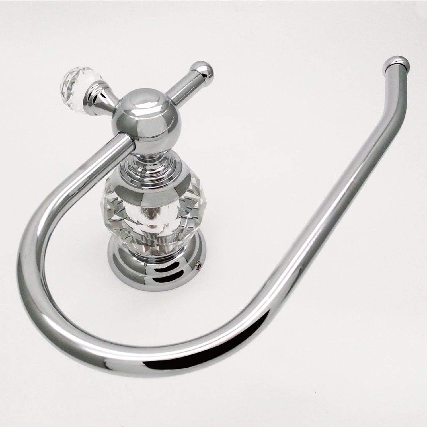 Brass Toilet Paper Roll Holder, Polished Chrome