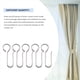 thumbnail image 2 of 80 Uds. de Riel de Cortina de Metal, de Decoración de Cortina de Ducha de Riel de Techo Inoxidable en Forma de S, 2 of 5