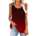 thumbnail image 2 of Womens Tank Tops Casual Sevevn Fashion Women's Spring/Summer Casual Round Neck Sleeveless Top Tank Top Womens Tank Tops Loose Fit, 2 of 6