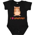 thumbnail image 3 of Inktastic I Love Hamsters Boys or Girls Baby Bodysuit, 3 of 5