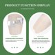 thumbnail image 3 of 6 Set Bird Cuttlebone Cuddle Bone Chewing Cuttlefish Bone with Metal Holder, 3 of 4