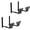 4PCS, variant on Adjustable Modular Flower Stand Hook for Balcony Plant Holder Durable Carbon Steel for Easy Installation