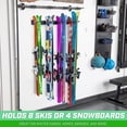 thumbnail image 4 of GoSports Wall Mounted Ski and Snowboard Storage Rack - Holds 8 Pairs of Skis or 4 Snowboards, 4 of 6