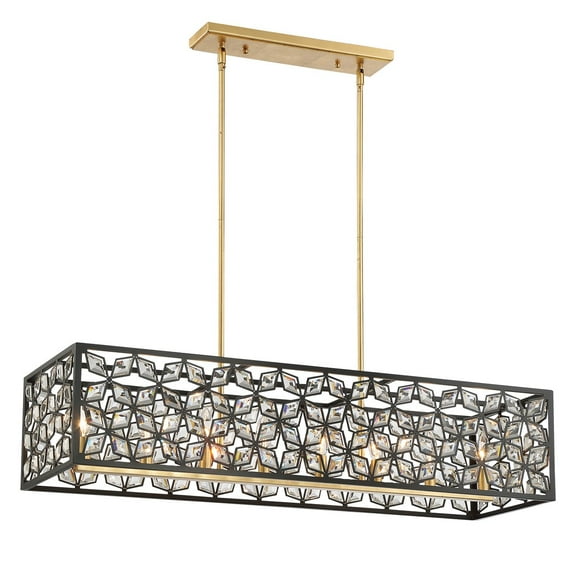 Minka Metropolitan - Brookcrest - 8 Light Linear Island Light - Minka