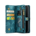 thumbnail image 4 of Case for iPhone 14 Strong Magnetic TPU PC Handmade Leather Zipper Detachable Card Holder Wallet Cover Trifold with, 4 of 5