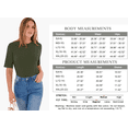 thumbnail image 3 of ANRABESS Womens Half Sleeve Tops Crewneck Shirts Basic Fit Tee Trendy 2026 Spring Summer Business Casual T-Shirts Light Khaki S, 3 of 7