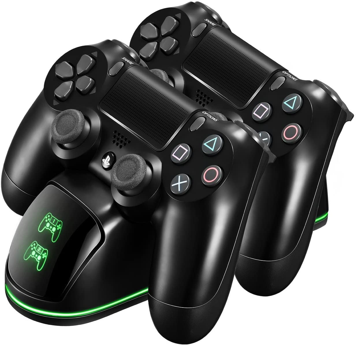 PS4 Controller Charger, PICTEK Dual USB PS 4 controller charging dock