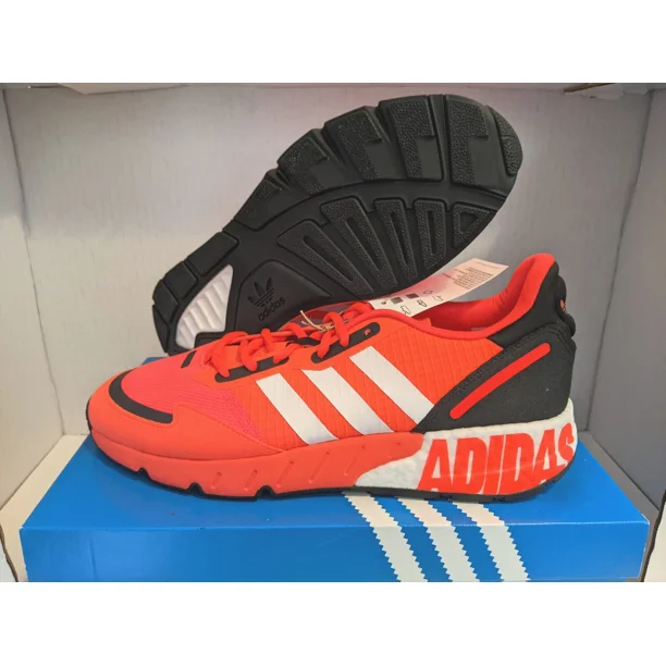 Ad-id-as Originals ZX 1K BOOST Solar Red Orange FY3631 Men's Running Shoe Size 10