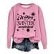 thumbnail image 1 of Gibobby Sudaderas de Navidad para Mujer Otoño e Invierno Adecuado Navidad Estampado O Cuello Ajuste Tops Casual Manga Larga(Rosa,CH), 1 of 4