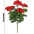 thumbnail image 3 of Geranium Flowers For Outdoors Decoration Silk Floral Flower For Porch Garden Table Centerpieces Home Indoor Outside Spring Decor, 3 of 9