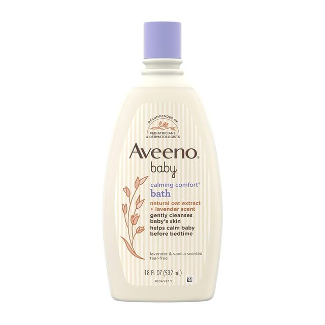 Baño para bebés Aveeno Calming Comfort con lavanda y vainilla 530 ml
