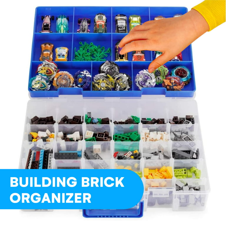 Bins & Things Toy Organizer - 30 Compartments, Compatible with Hot Wheels,  Lego - 1 Pack