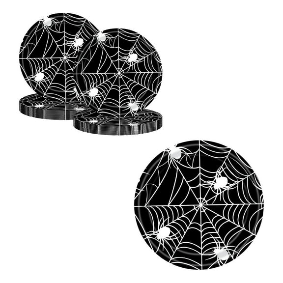 SIYTUAU 16-Piece 7 Inch Halloween Paper Plates Disposable Paper Material For Party Supplies Set A Halloween Plates A