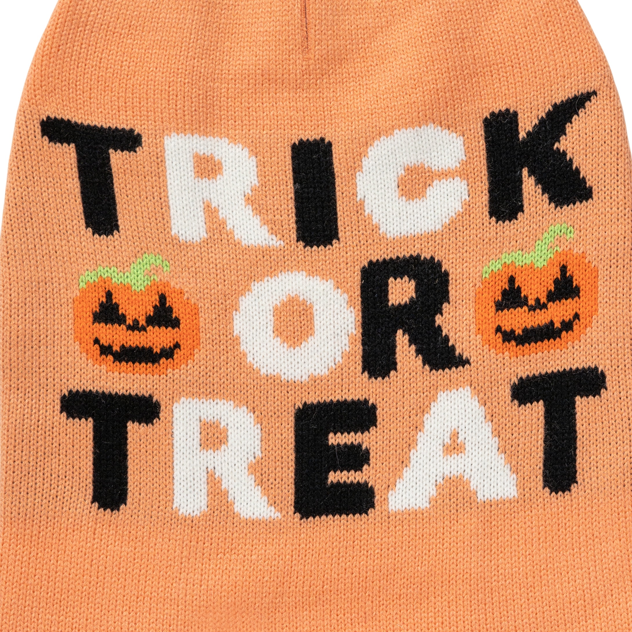 Vibrant Life, Dog and Cat Clothes, Trick or Treat Halloween Pet Sweater, Orange, Size Small