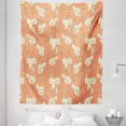 thumbnail image 1 of Horse Tapestry, Demonstration of Saddles and Bits Riding Western Elements Vintage Theme, Fabric Wall Hanging Decor for Bedroom Living Room Dorm, 5 Sizes, Dark Peach and Cream, by Ambesonne, 1 of 1