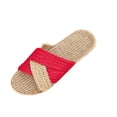 thumbnail image 2 of Miqool Unisex Cloth Slippers Non-Slip Open Toe Slides Slip On Flat Sole Breathable Comfy Casual Sandals, 2 of 9
